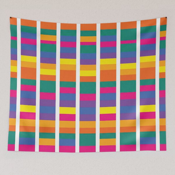 Item preview, Vibrant Colorful Vertical Geometric Barcode Pattern designed and sold by DGtaLrtcom.