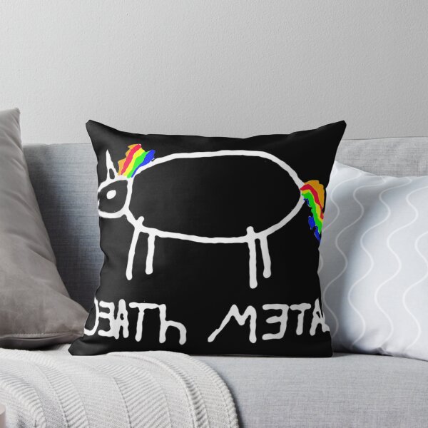 Aperçu de l'œuvre Licorne Death Metal Heavy Metal Noir créée et vendue par Laika Edmond.