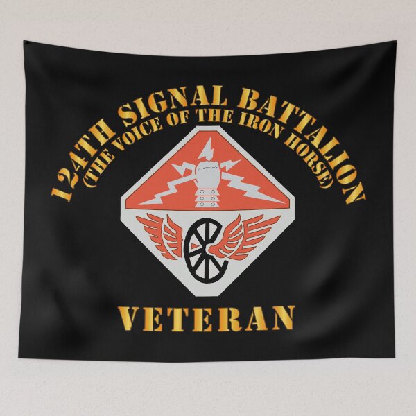 Item preview, Army - 124th SIgnal Bn - The Voice of the Iron Horse - SSI - Veteran  X 300 designed and sold by Military Insignia Products.