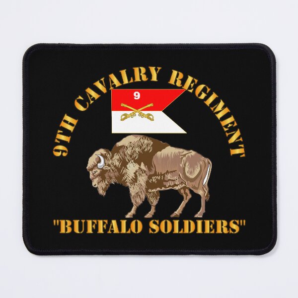 Item preview, Army - 9th Cavalry Regiment - Buffalo Soldiers w 9th Cav Guidon designed and sold by Military Insignia Products.
