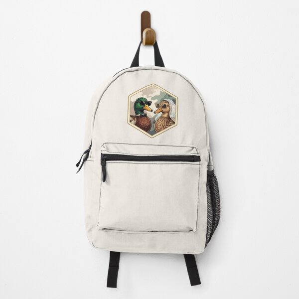 Item preview, Wedding Duck Couple Illustration – Bride & Groom Mallard Badge Art designed and sold by SkyTastic.