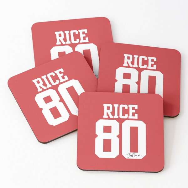 Item preview, Jerry Rice Classic Number 80 Autograph Football Art designed and sold by TheArtOfCar.