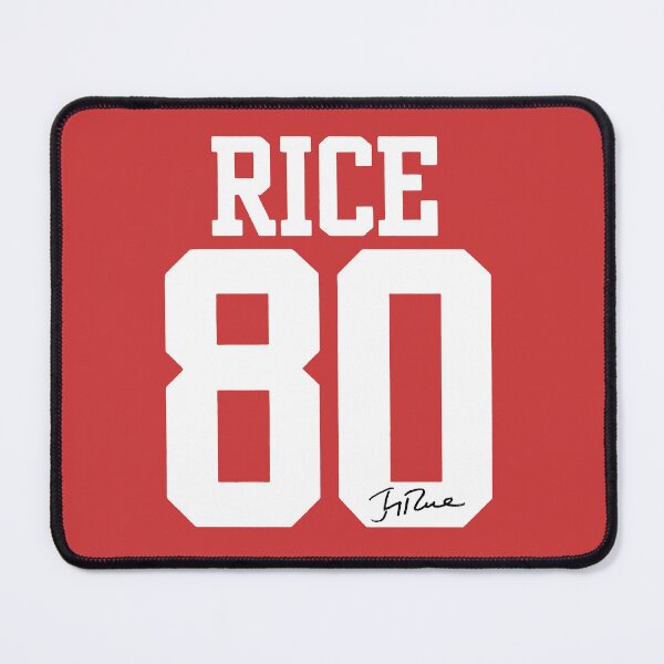 Item preview, Jerry Rice Classic Number 80 Autograph Football Art designed and sold by TheArtOfCar.