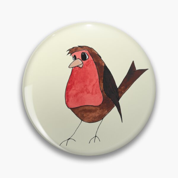 Item preview, The Gardener’s Friend: Hand-Drawn Whimsical Robin Watercolour designed and sold by Englandbear.