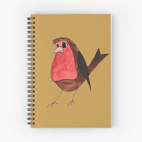 Item preview, The Gardener’s Friend: Hand-Drawn Whimsical Robin Watercolour designed and sold by Englandbear.
