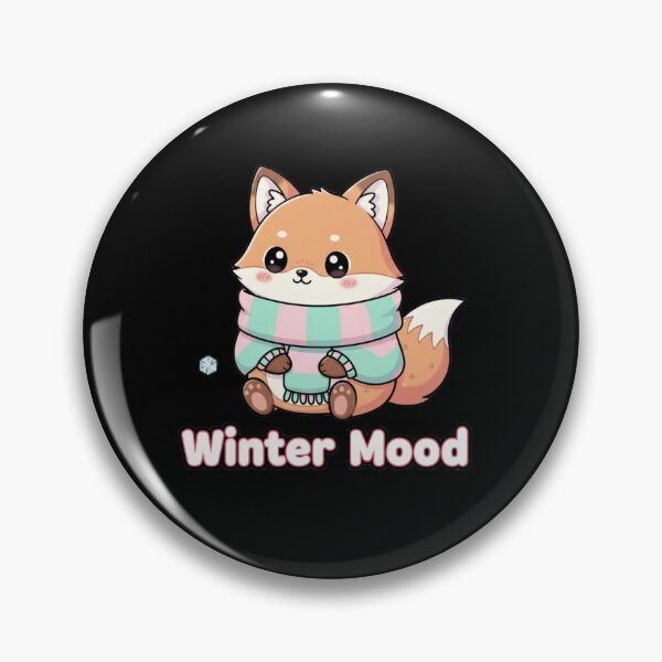 Item preview, Winter Mood Cute Fox Illustration – Kawaii Cozy Winter PNG Digital Download designed and sold by CozyPops.
