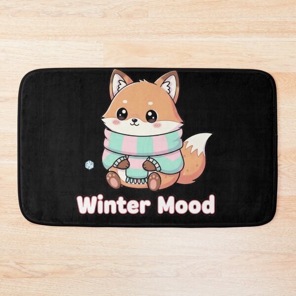 Item preview, Winter Mood Cute Fox Illustration – Kawaii Cozy Winter PNG Digital Download designed and sold by CozyPops.