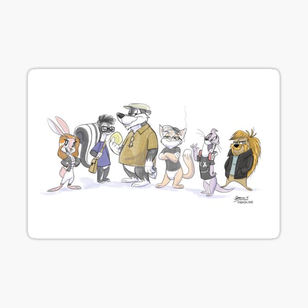 The EVH Cranky Critter Pals! Sticker