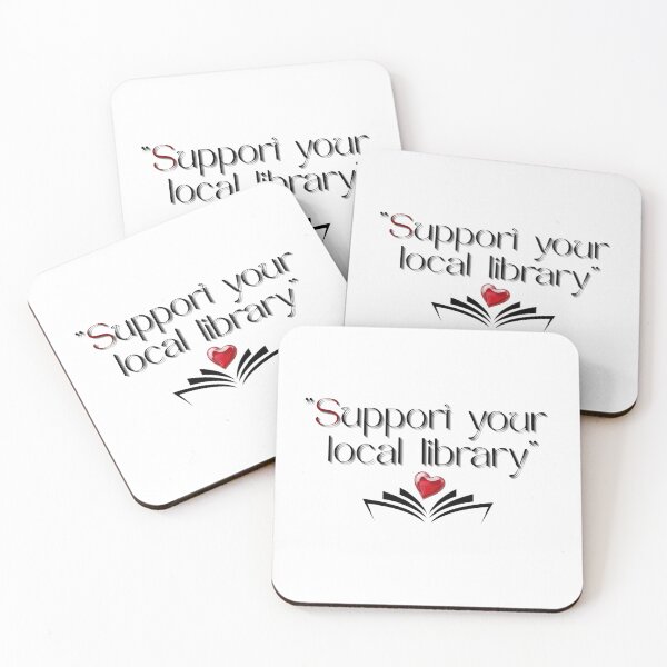 Item preview, Support Your Local Library | Retro Bookish Design designed and sold by YvkafromPoland.