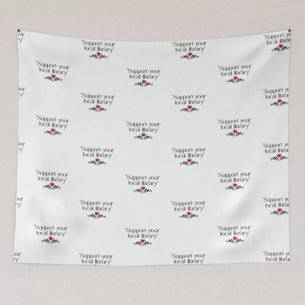 Item preview, Support Your Local Library | Retro Bookish Design designed and sold by YvkafromPoland.