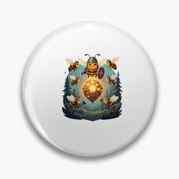 Item preview, Valheim Bees – Viking Bee Warrior Gaming Design designed and sold by Mukesh Saxena.