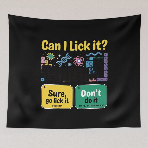Item preview, Can I Lick It Periodic Table Science Teacher Student designed and sold by joyouartArt.