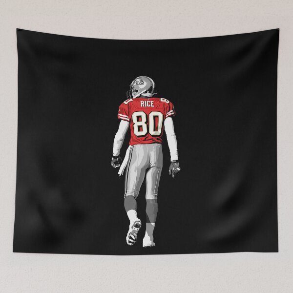 Item preview, Jerry Rice Classic San Francisco Number 80 Football Art designed and sold by TheArtOfCar.