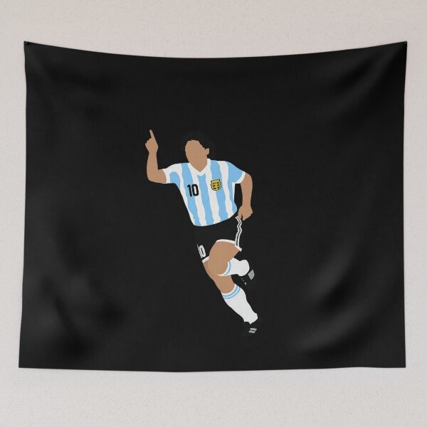 Item preview, Maradona Minimal Argentina Number 10 Football Art designed and sold by TheArtOfCar.