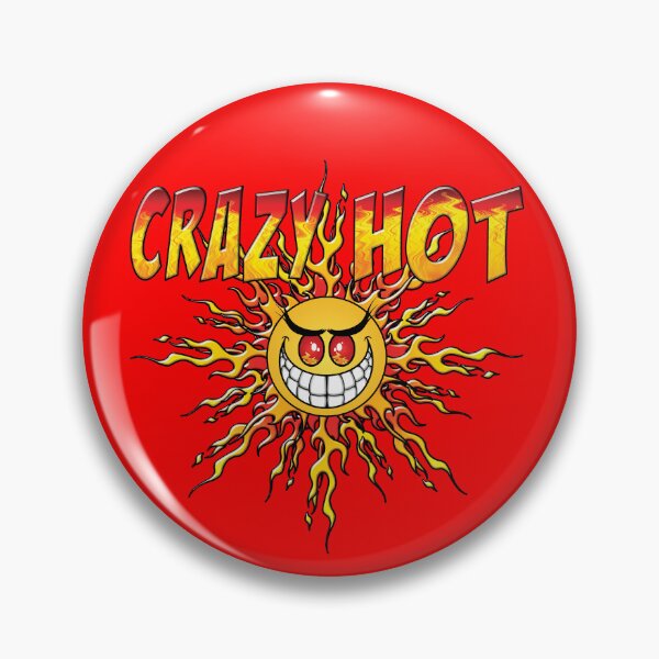 Item preview, CRAZY HOT! - Grinning Guy Sun (Red Flames) designed and sold by KAUniqueDesigns.