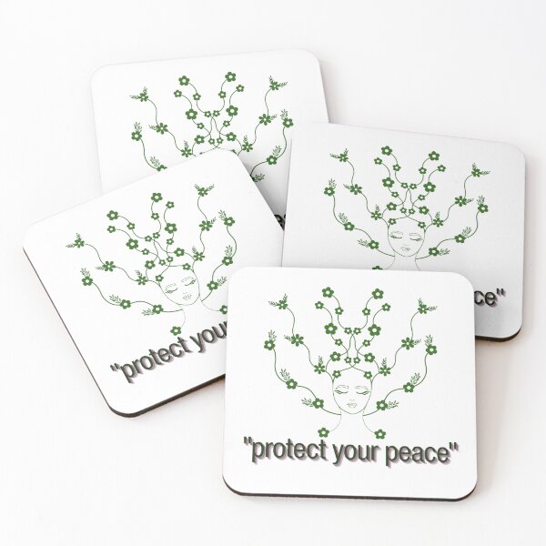 Item preview, Protect Your Peace | Minimalist Self-Care Quote designed and sold by YvkafromPoland.