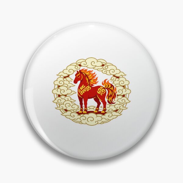 Item preview, Fire Horse Cloud Emblem designed and sold by Vendeloc.
