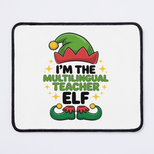 Item preview, Multilingual Teacher Elf Family Holiday Matching Christmas designed and sold by angolinnArt.