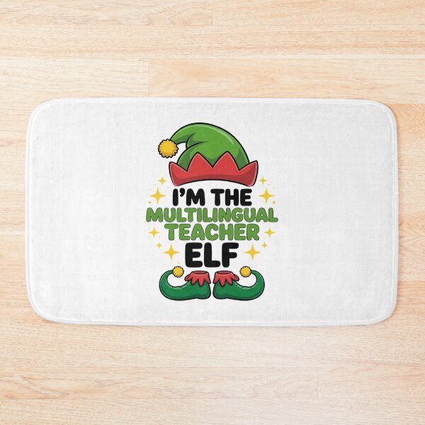Item preview, Multilingual Teacher Elf Family Holiday Matching Christmas designed and sold by angolinnArt.
