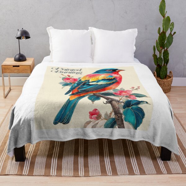 Item preview, Painted Bunting – Rainbow Songbird Nature Art designed and sold by ForeverPrintsOK.