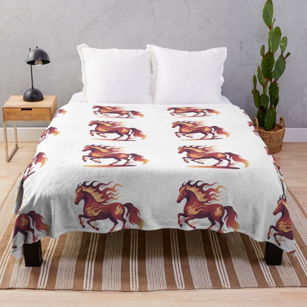 Item preview, Caballo Espiritual Atado a las Llamas — Fuego de Libertad y Poder Interior designed and sold by EightMustangs.