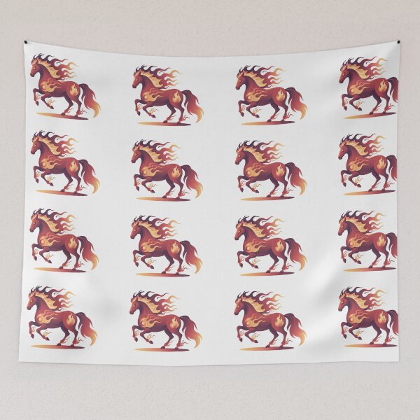 Item preview, Flamebound Spirit Horse — Fire of Freedom & Inner Power designed and sold by EightMustangs.
