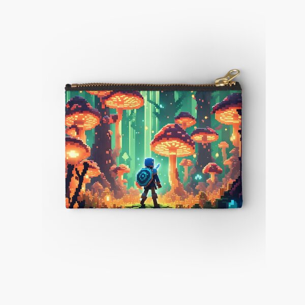 Item preview, Pixel Fantasy Mushroom Forest Art | Cozy Adventure Game-Style Illustration designed and sold by ReverieTown.