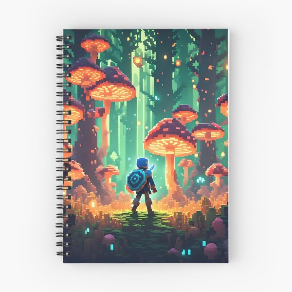 Item preview, Pixel Fantasy Mushroom Forest Art | Cozy Adventure Game-Style Illustration designed and sold by ReverieTown.