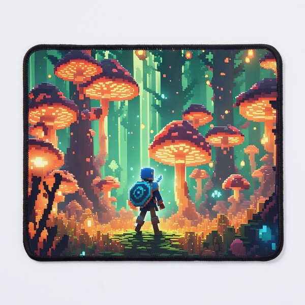 Item preview, Pixel Fantasy Mushroom Forest Art | Cozy Adventure Game-Style Illustration designed and sold by ReverieTown.