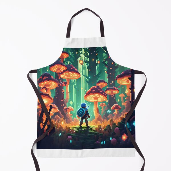 Item preview, Pixel Fantasy Mushroom Forest Art | Cozy Adventure Game-Style Illustration designed and sold by ReverieTown.