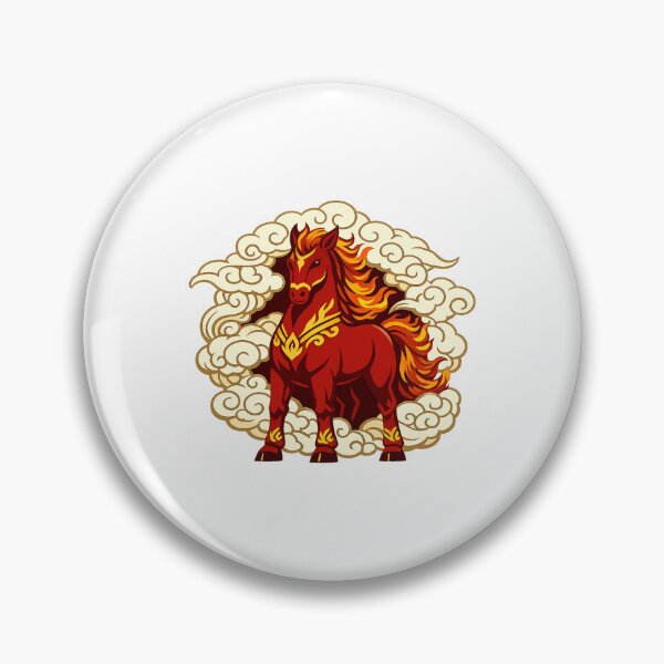 Item preview, Guardian Fire Horse Emblem designed and sold by Vendeloc.
