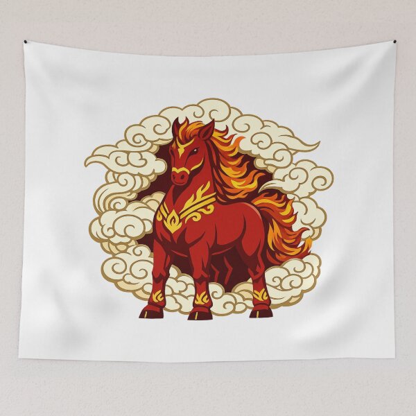 Item preview, Guardian Fire Horse Emblem designed and sold by Vendeloc.