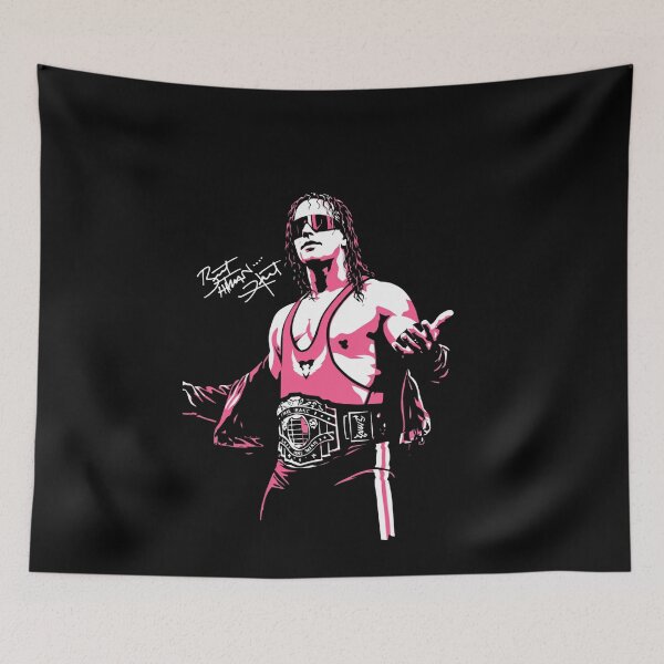 Item preview, Bret Hart Pink and Black Wrestling Champion Art designed and sold by TheArtOfCar.
