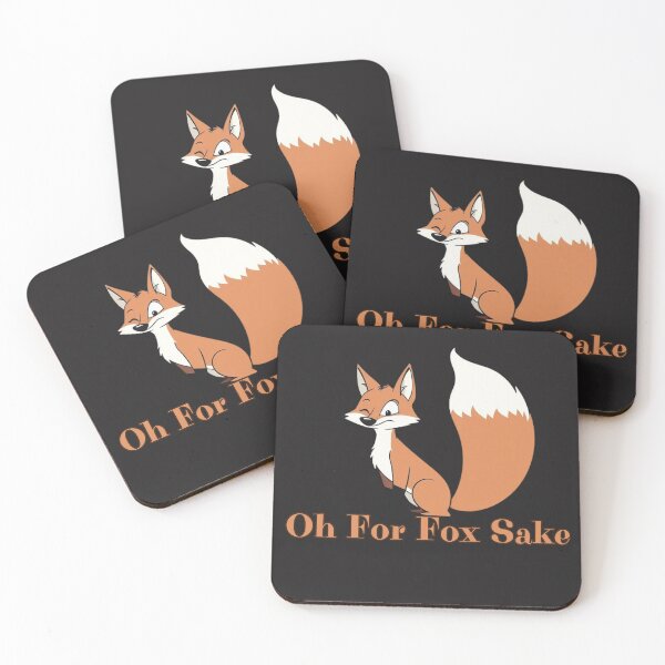 Item preview, Oh For Fox Sake – Funny Fox Pun Quote Design designed and sold by Sparkofart07.