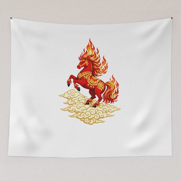 Item preview, Ascending Fire Horse designed and sold by Vendeloc.