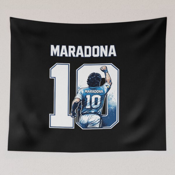 Item preview, Maradona Iconic Argentina Number 10 Football Art designed and sold by TheArtOfCar.