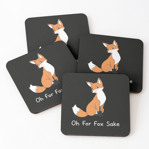 Item preview, Oh For Fox Sake – Funny Fox Pun Quote Design designed and sold by Sparkofart07.