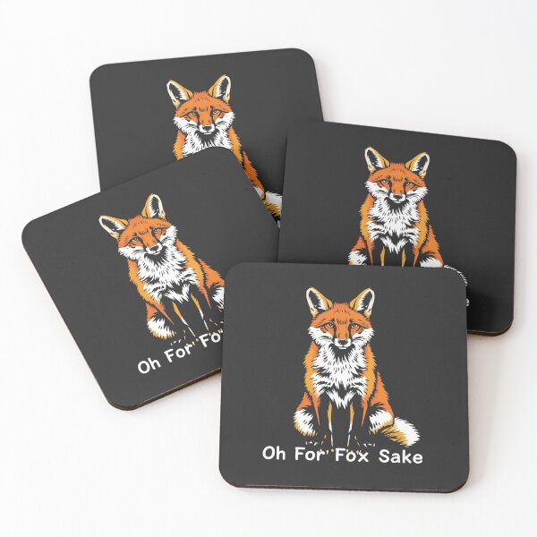 Item preview, Oh For Fox Sake – Funny Fox Pun Quote Design designed and sold by Sparkofart07.
