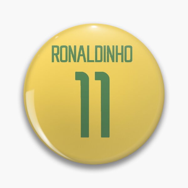 Item preview, Ronaldinho Classic Number 11 Retro Football Art designed and sold by TheArtOfCar.