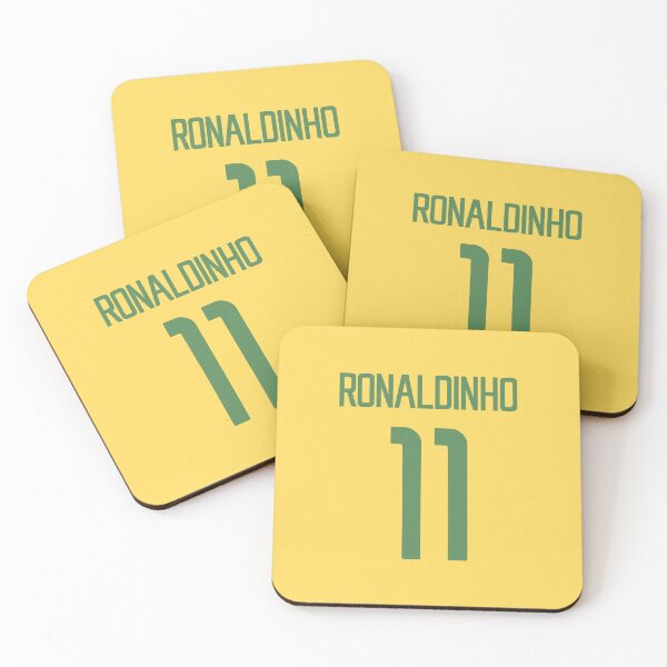 Item preview, Ronaldinho Classic Number 11 Retro Football Art designed and sold by TheArtOfCar.