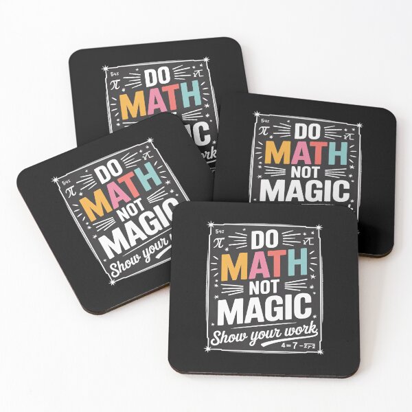 Item preview, Do Math Not Magic Math Teacher Back to School designed and sold by DigitaldeligArt.