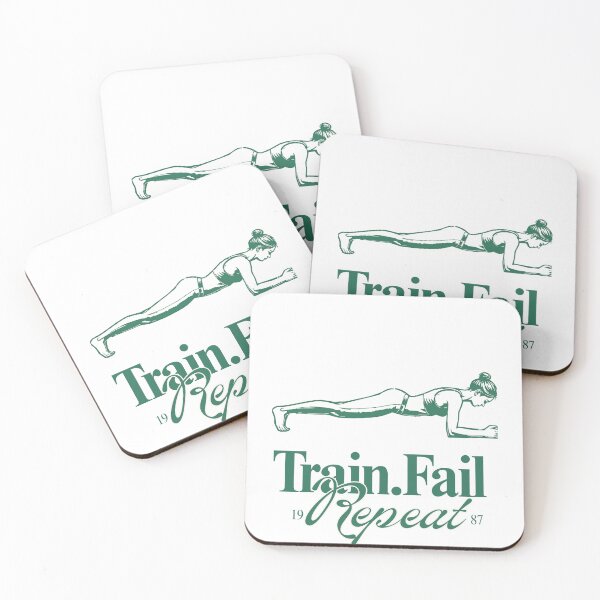 Item preview, Train. Fail. Repeat – Fitness Motivation designed and sold by Klejtruskawkowy.