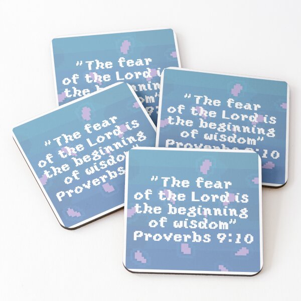 Item preview, Proverbs 9:10 Pixelart designed and sold by TrueVineArt.