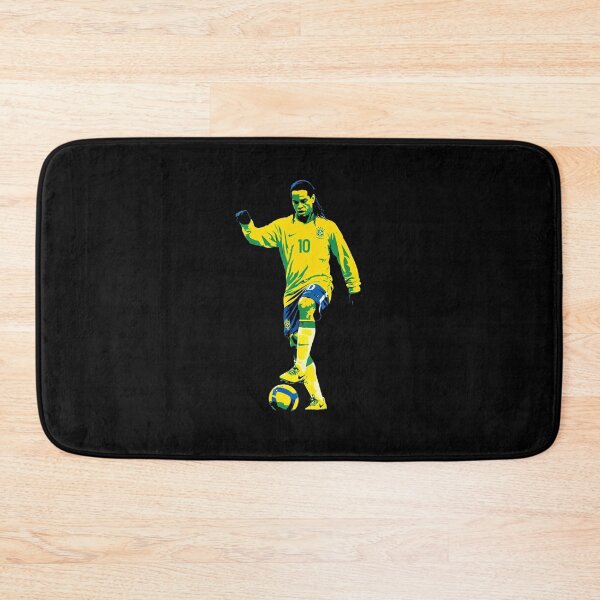 Item preview, Ronaldinho Vibrant Brazil Number 10 Football Art designed and sold by TheArtOfCar.