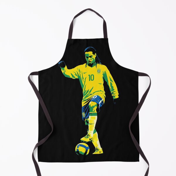 Item preview, Ronaldinho Vibrant Brazil Number 10 Football Art designed and sold by TheArtOfCar.