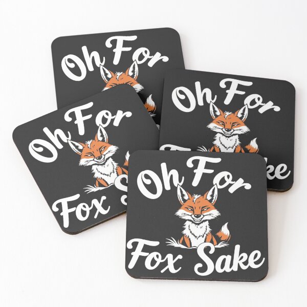 Item preview, Oh For Fox Sake – Funny Fox Pun Quote Design designed and sold by Sparkofart07.