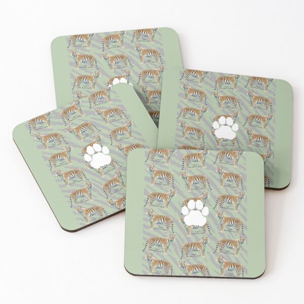 Item preview, Tiger (Panthera tigris) pattern on stripe background designed and sold by MYCatStuff.