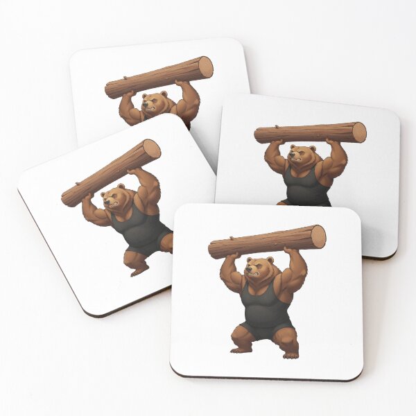 Item preview, Powerful Bear Lifting Log designed and sold by WangTomLab.