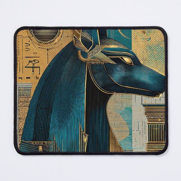 Item preview, Egyptian Revival Art Deco Anubis Luxury Wall Art designed and sold by Vintage Poster Gallery.