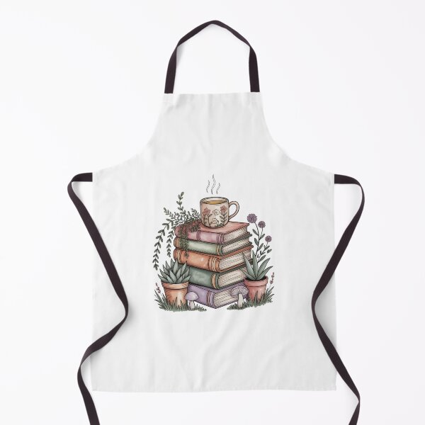 Item preview, Cottagecore Sketch with Books and Plants and Tea designed and sold by Peter Stawicki.